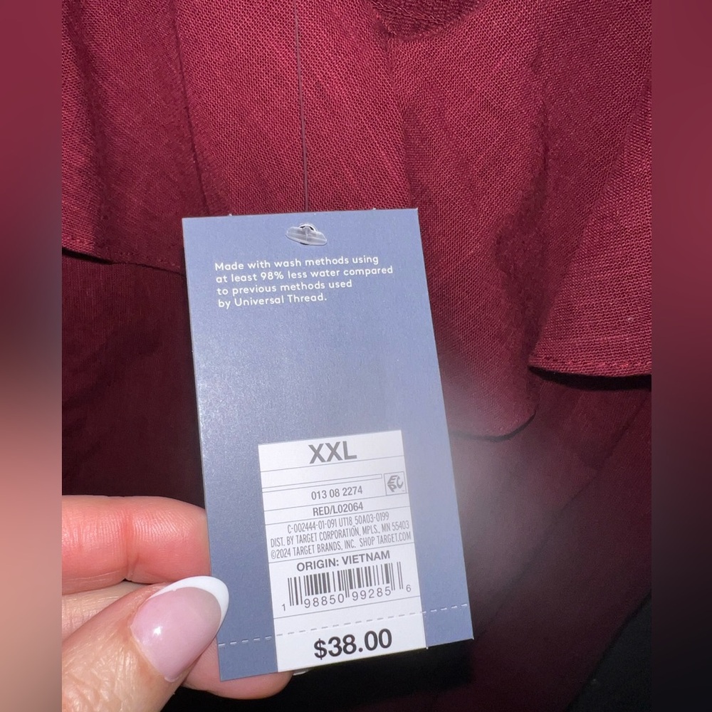 Universal Thread Red Ruffle Dress - Picture 6 of 7